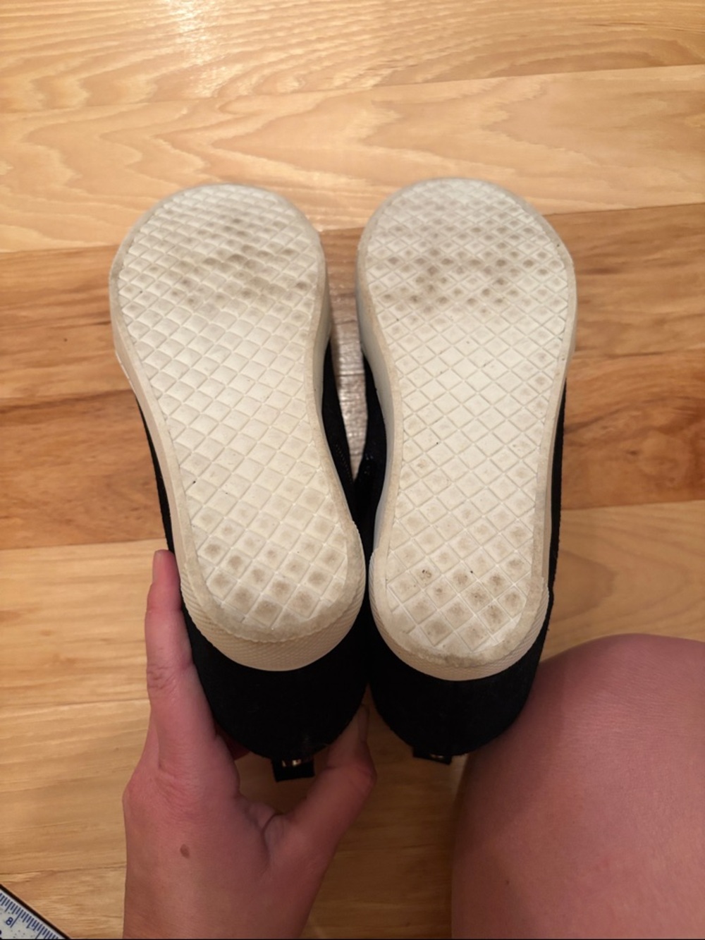 Steve Madden Black High-Top Sneakers with White Sole - Picture 5 of 6
